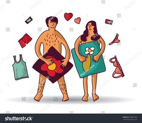 Man Woman Couple Naked Sex Relations Stock Illustration Shutterstock