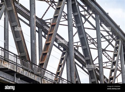Closeup shot truss bridge hi-res stock photography and images - Alamy