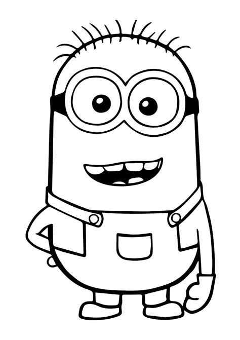 Minion Para Imprimir E Colorir Imprimir Desenhos