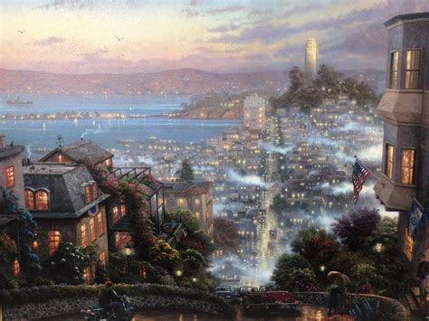 Sold Price Thomas Kinkade Signed Numbered Art Lithograph On Canvas
