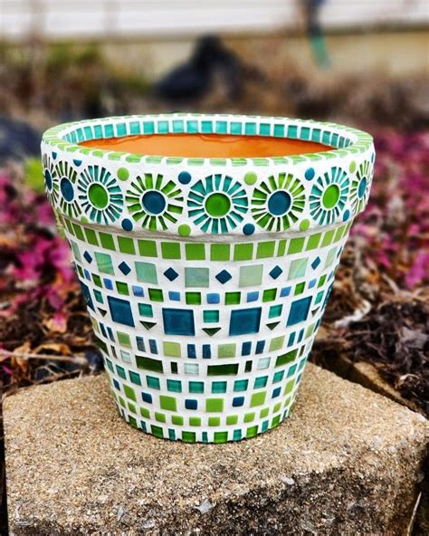 Mosaic Flower Pots Patterns