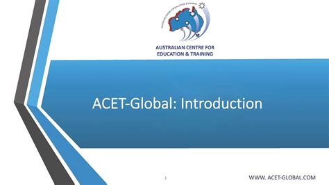 Acet Global Introduction Youtube