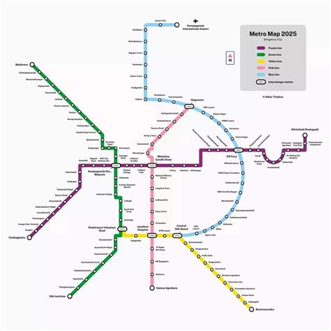 Colorful Metro Map