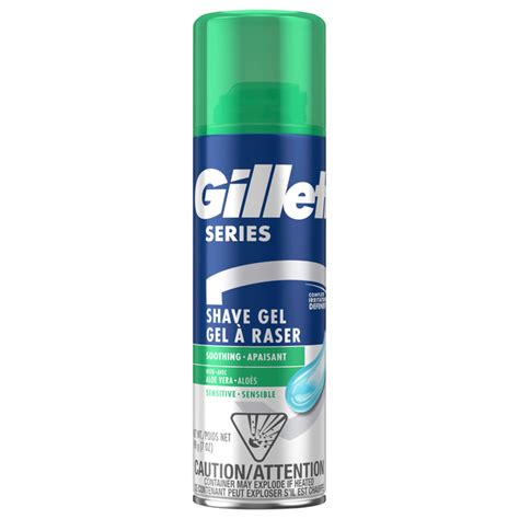 Gillette Series Shave Gel Sensitive Skin With Aloe Products Lowes