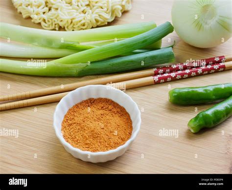 Instant Ramen Powder Soup Stock Photo Alamy