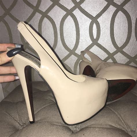 Very High Nude Platform Heels Very Comfortable Depop