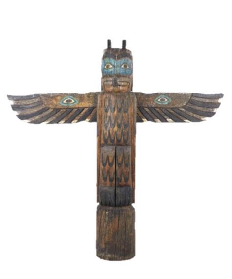 Sold Price: Native American Wood Eagle Totem Pole - September 6, 0120 9 ...