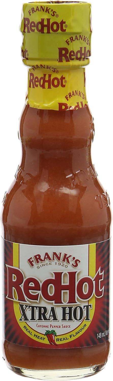 Frank S RedHot Xtra Hot Cayenne Pepper Sauce 148 Ml Pack Of 6 Amazon Co Uk Grocery