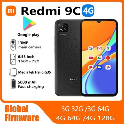 Смартфон Xiaomi Redmi 9C, 3/64ГБ, 4/64ГБ, global, Б/у | AliExpress