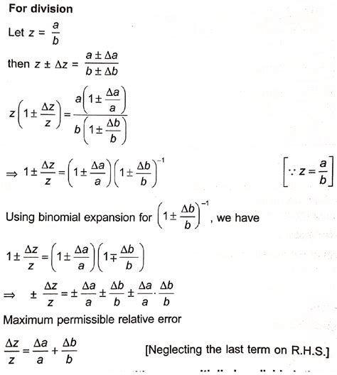 Derive The Formula Of Relative Error From X Ab