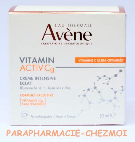 AVENE CRÈME INTENSIVE ÉCLAT VITAMIN ACTIV Cg Parapharmacie Chez moi