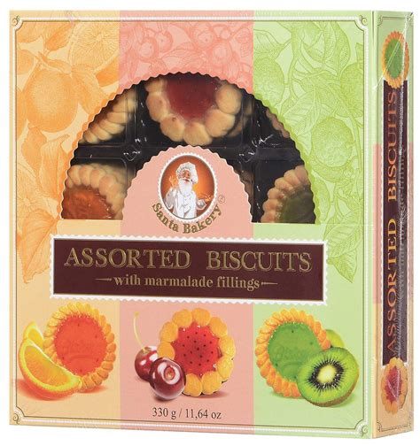 ПЕЧЕНЬЕ АССОРТИ с мармеладными начинками. ТМ SANTA BАKERY