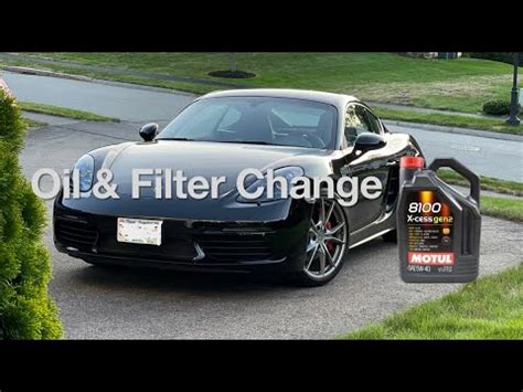 Oil Filter Change Porsche Cayman S Youtube