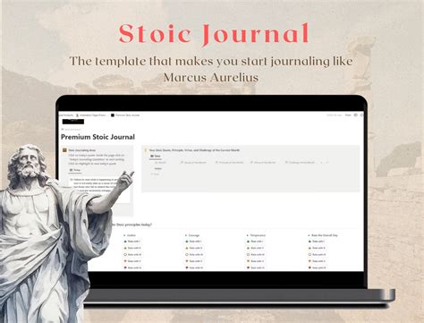 Stoic Journal Monthly Layout For High School