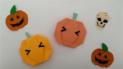 HALLOWEEN ORIGAMI PUMPKIN Jak zrobić dynię z kartki papieru