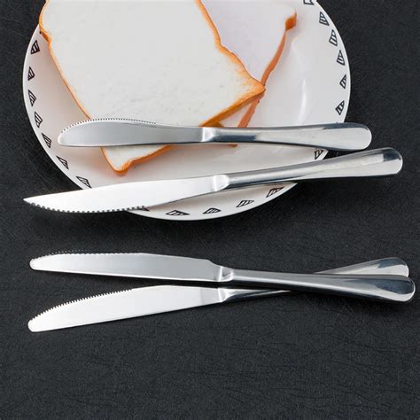 3pcs Stainless Steel Steak Knives Cutlery Western Style Table