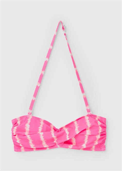 Pink Tie Dye Bikini Twist Top Matalan