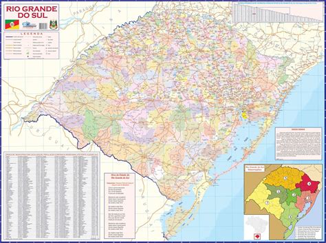 Mapa Politico Rio Grande Do Sul - 8