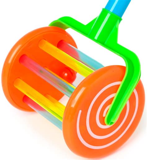 Детская каталка "Колесо" с ручкой, световые эффекты, игрушка на палочке ...