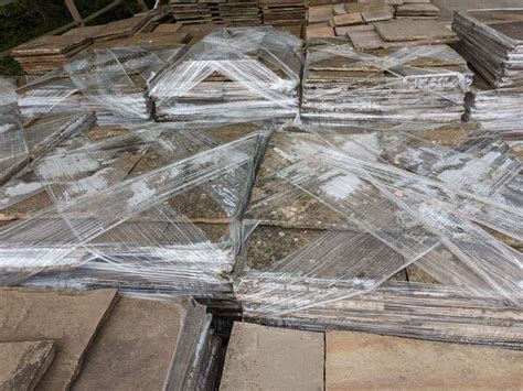 Batch Of Reclaimed Weathered Indian Stone Authentic Reclamation