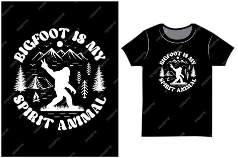 Premium Vector Bigfoot Vector Svg Retro Vintage Typography T Shirt Design