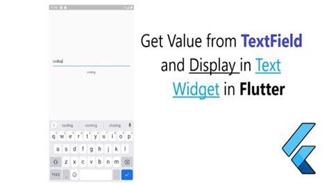 Get Value From Textfield And Display In Text Widget In Flutter