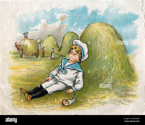 Illustration Little Boy Blue 3 Of 4 Stock Photo Alamy