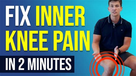 Inner Knee Pain? Try This 2-Minute FIX! - YouTube | Inner knee pain ...