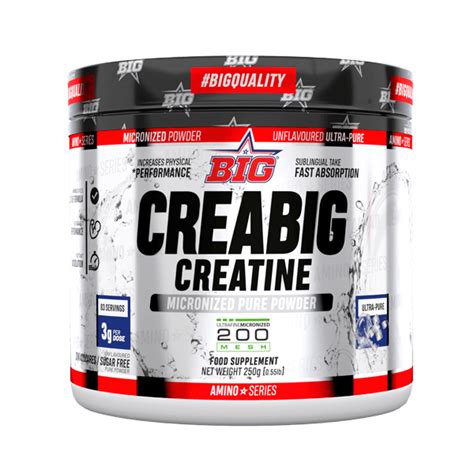 Creabig creatine 200 mesh - 250g - BIG - Kreatin-Monohydrat - MOREmuscle