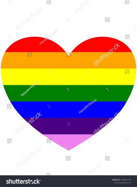 Lgbtq Pride Rainbow Heart Vector Stock Vector Royalty Free 1999431752