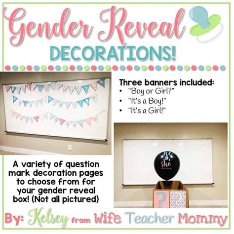 Classroom Gender Reveal Activity Baby Gender Prediction Wife Teacher