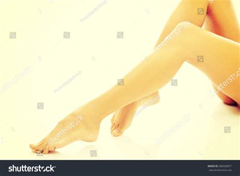 Womans Slim Beautiful Nude Legs Stock Photo Shutterstock