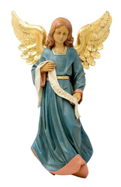 Glory Angel Cm Inch Resin Hand Painted Euromarchi Nativity