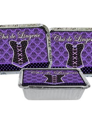 Marmitas Tema Cha De Lingerie Lilas Compre Produtos Personalizados No Elo