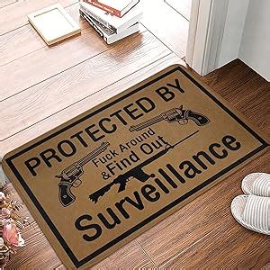 Amazon Floor Rug Door Mats Outdoor Protected By Fuck Around And