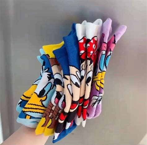 Kaos Kaki Gambar Kartun Se Mata Kaki Fesyen Pria Aksesoris Kaos Kaki
