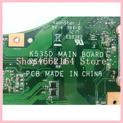 K53E материнская плата с i3 Процессор REV 6,0 для Asus A53E P53E K53E ...