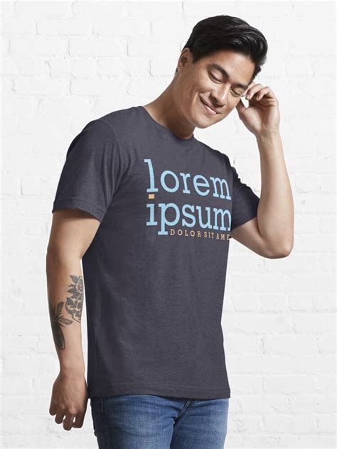 "Lorem Ipsum Dolor Sit Amet Graphic Designer Text Typography Design" T-shirt by FridayFusion ...