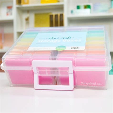 Clear Craft Storage Box Set Craft Storage Craft Storage Box Plastic