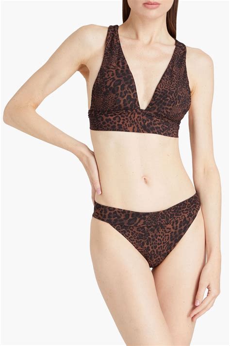 JETS AUSTRALIA BY JESSIKA ALLEN Leopard Print Mid Rise Bikini Briefs THE OUTNET