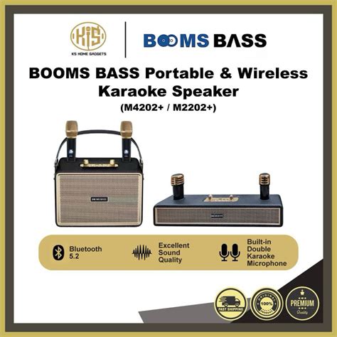BOOMS BASS M2202+ Speaker Loud Volume Bluetooth Speaker Portable Home ...