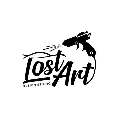 Premium Vector Lost Art Spray Painting Cars Design Studio Logo Art