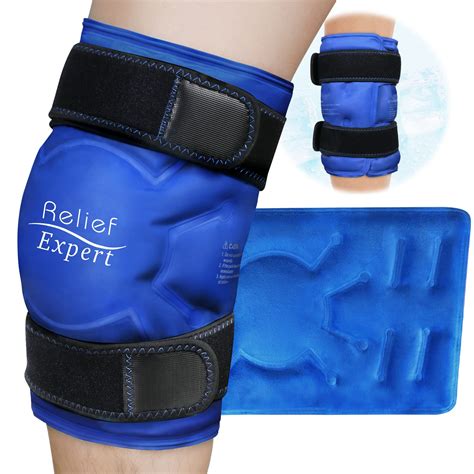 Relief Expert Xl Knee Ice Pack Wrap Around Entire Knee After Surgery