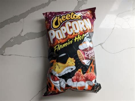 Review Cinnamon Sugar Flamin Hot Cheetos Popcorn