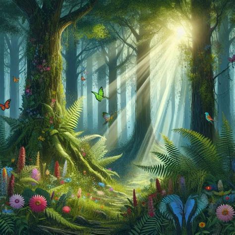 Premium Photo Forest Background Landscape