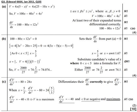 Differentiation modelling - Kappa Maths | Resources for A Levels & GCSE ...