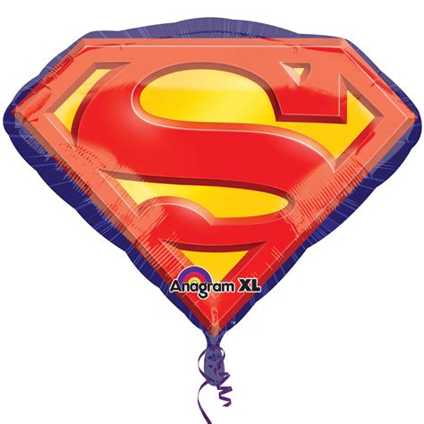 Superman Emblem Jumbo Foil Balloon Thepartyworks