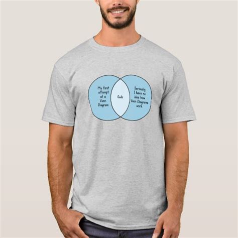 Funny Owls Venn Diagram T-Shirt | Zazzle.com