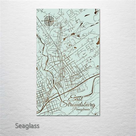 East Stroudsburg, Pennsylvania Street Map – Fire & Pine
