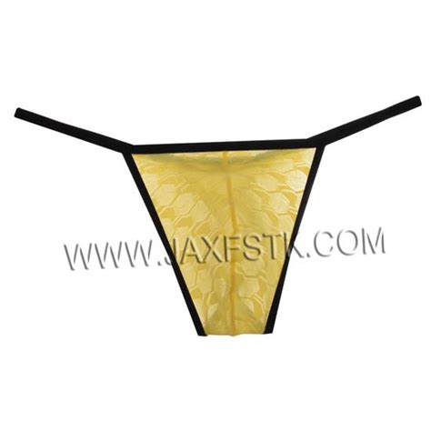 New Sexy Mesh Hexagon Pattern Bikini Male Thong Men Underwear Elaborate Craft Fashion Underpants